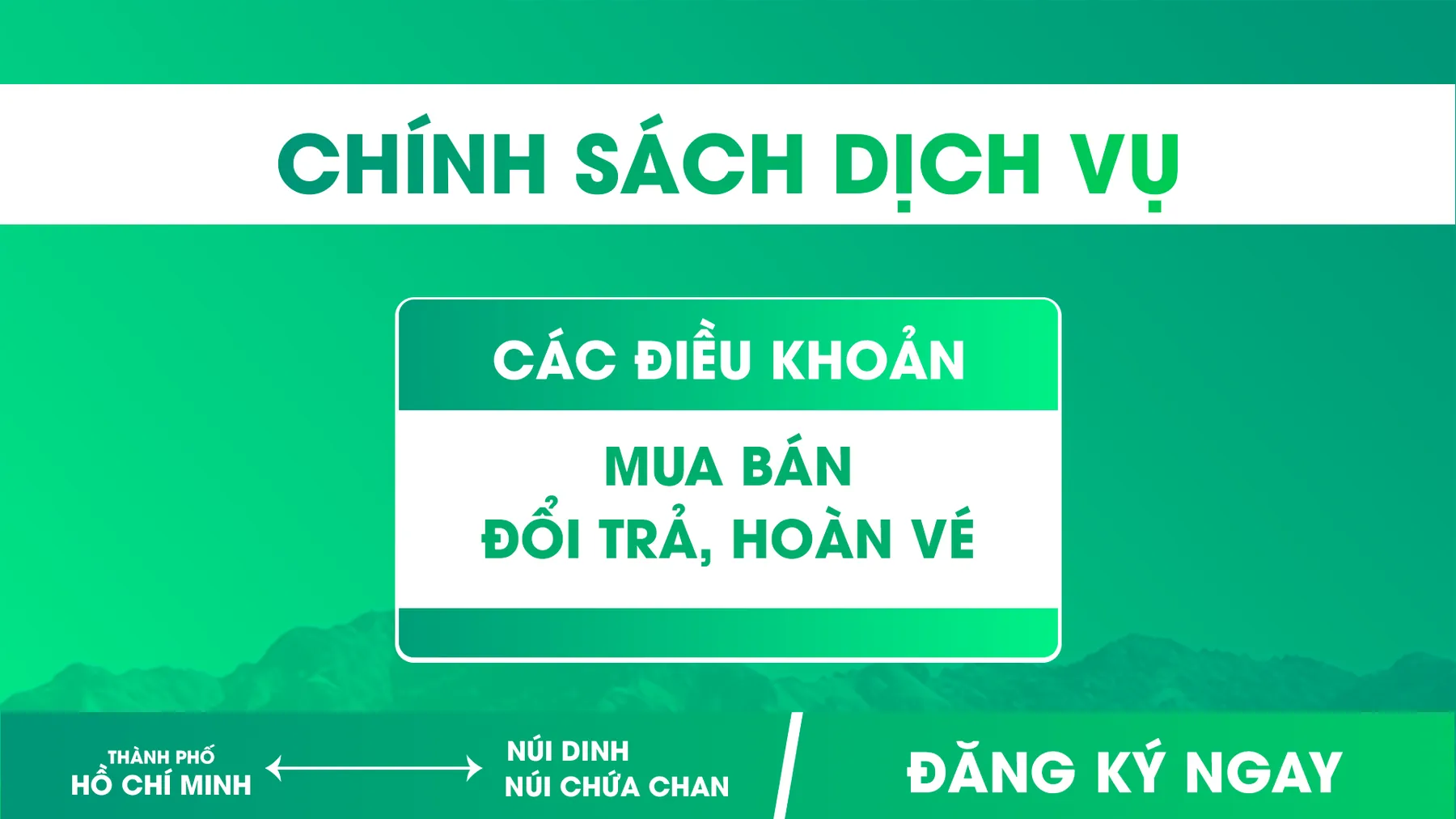 Chính sách dịch vụ